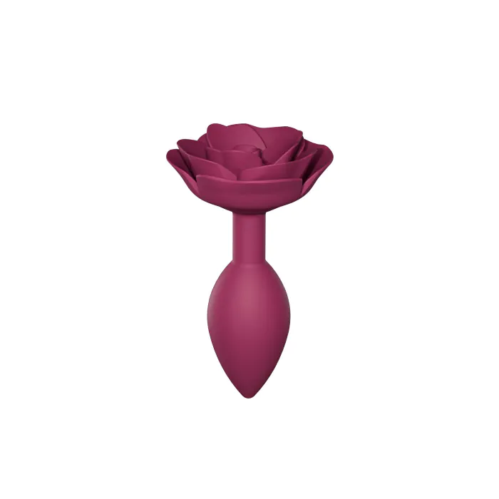 Силіконова анальна пробка Love To Love Open Roses розмір M Plum Star