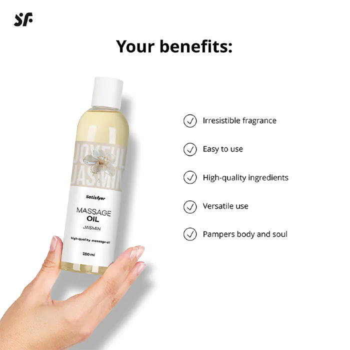 Масажна олія Satisfyer Massage Oil Jasmin 250 мл — фото 6