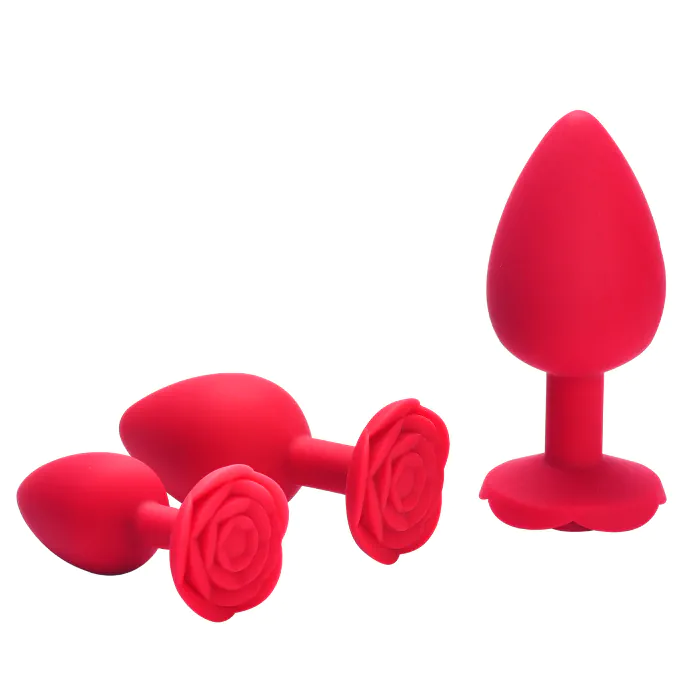 Анальна пробка Baby XXX Rose L Red