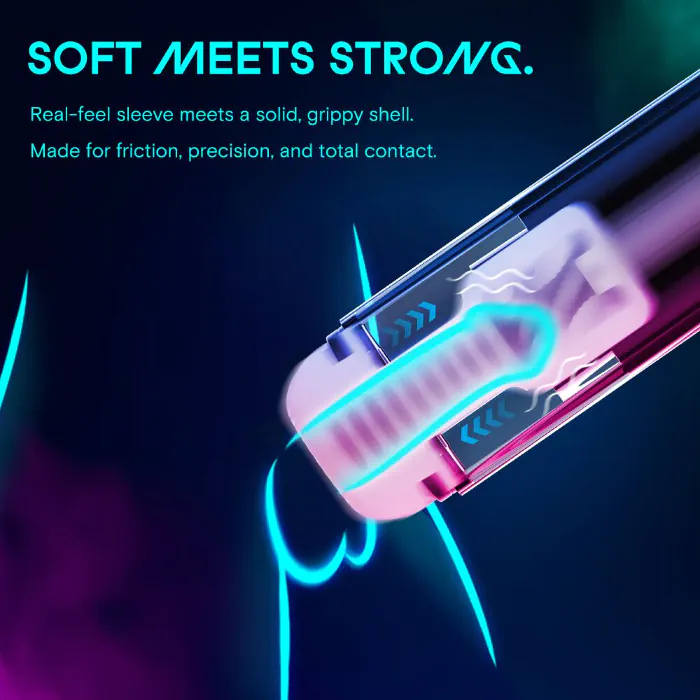 Смарт-мастурбатор Kaotik Labs The Shockwave, режим edging, імітація фрикцій — фото 16