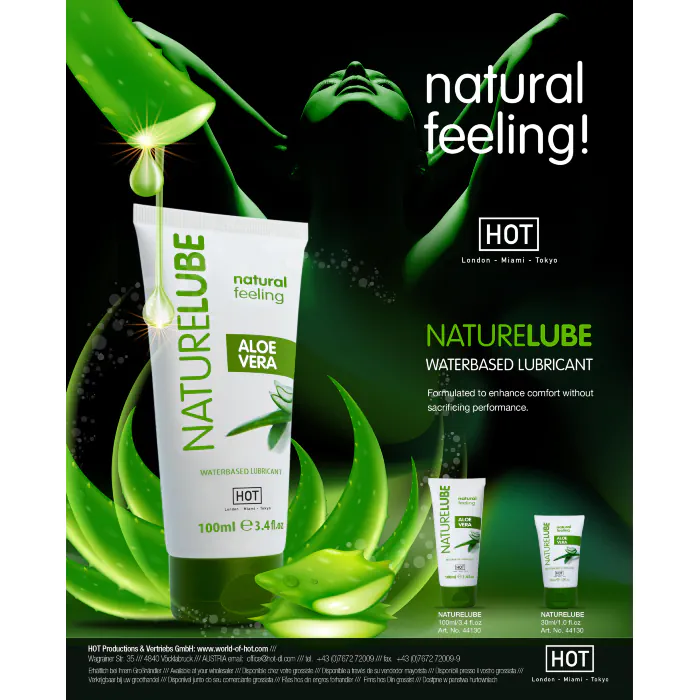 Лубрикант HOT NatureLube Aloe Vera 100 мл — фото 4