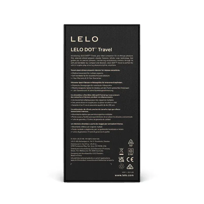 Кліторальний вібратор Lelo Dot Travel Pink — фото 4