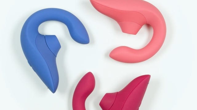 Вібратор кролик з вакуумною стимуляцією Womanizer Blend Vibrant Blue — фото 10