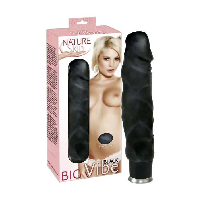 Вібратор Nature Skin Big Vibe чорний