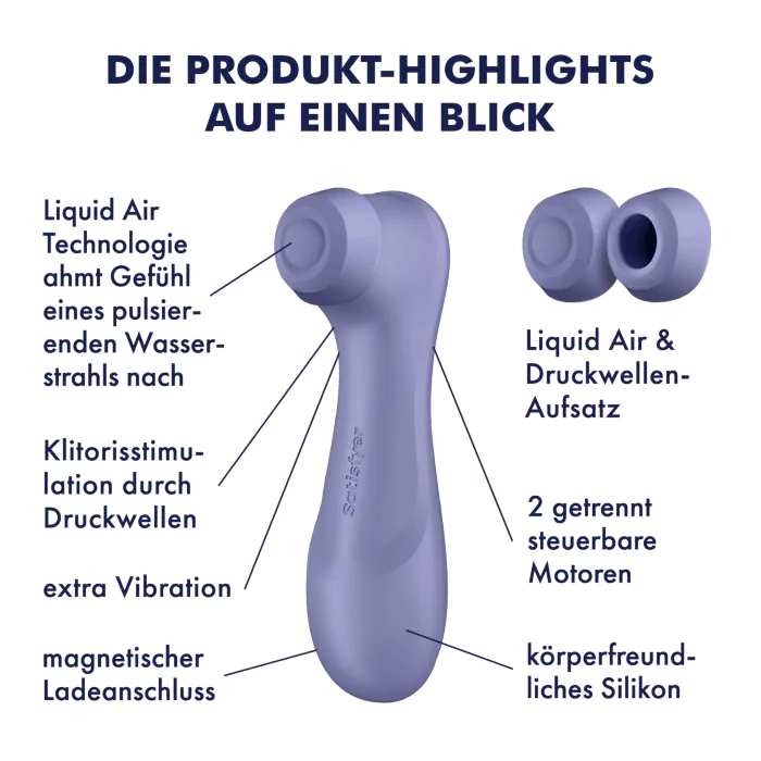 Вакуумний стимулятор Satisfyer Pro 2 Gen 3 with Liquid Air Violet — фото 5
