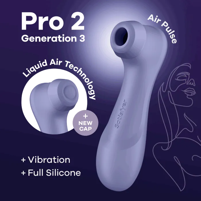 Вакуумний стимулятор Satisfyer Pro 2 Gen 3 with Liquid Air Violet — фото 7