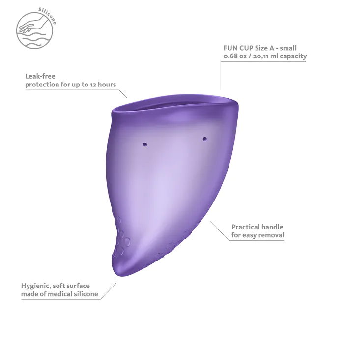 Менструальна чаша Fun Factory Fun Cup A Black Currant — фото 4