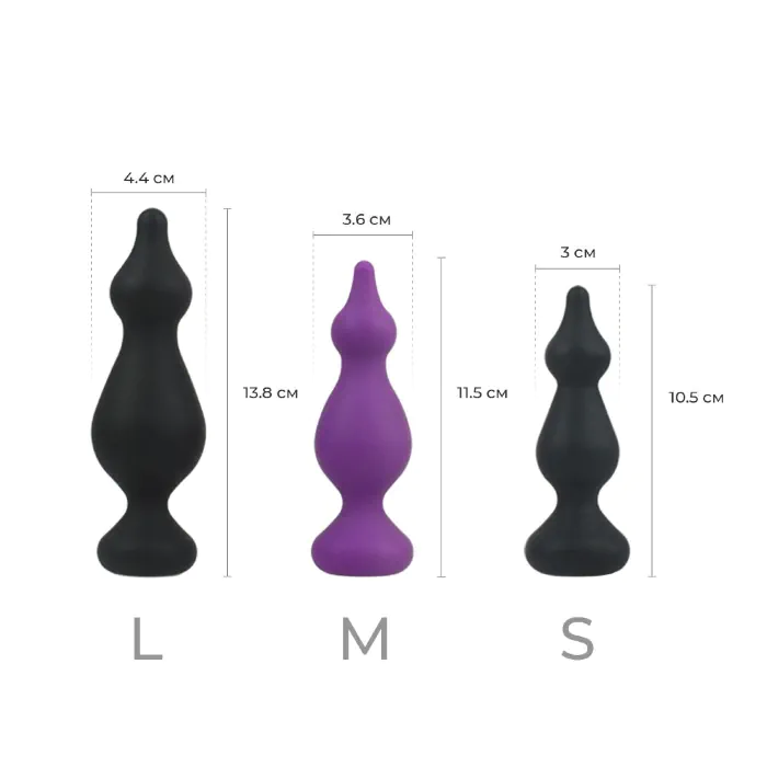 Анальна пробка Adrien Lastic Amuse Big Black L — фото 4