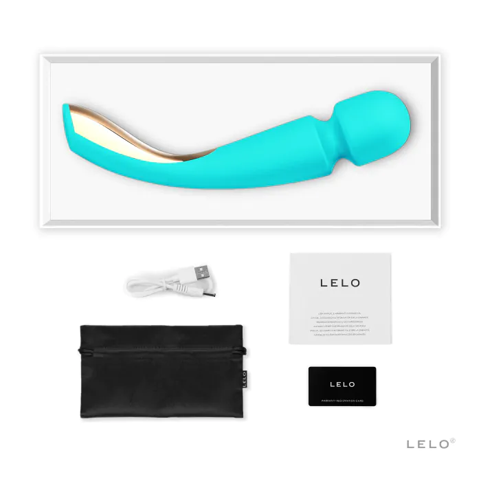 Вібромасажер Lelo Smart Wand 2 Medium Ocean Blue — фото 2