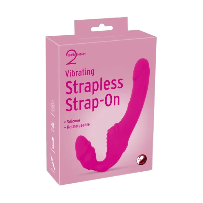 Безремневий страпон із вібрацією Strapless Strap-on