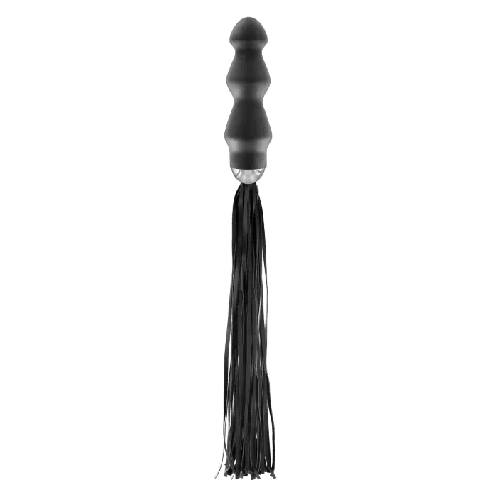 Флогер з ручкою анальною пробкою Fetish Tentation Black