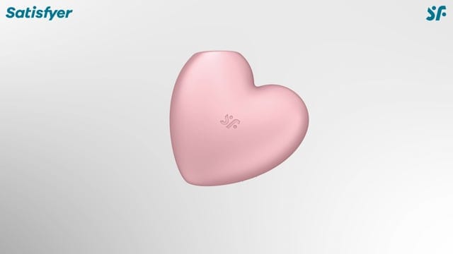 Вакуумний стимулятор з вібрацією Satisfyer Cutie Heart Light Red — фото 6