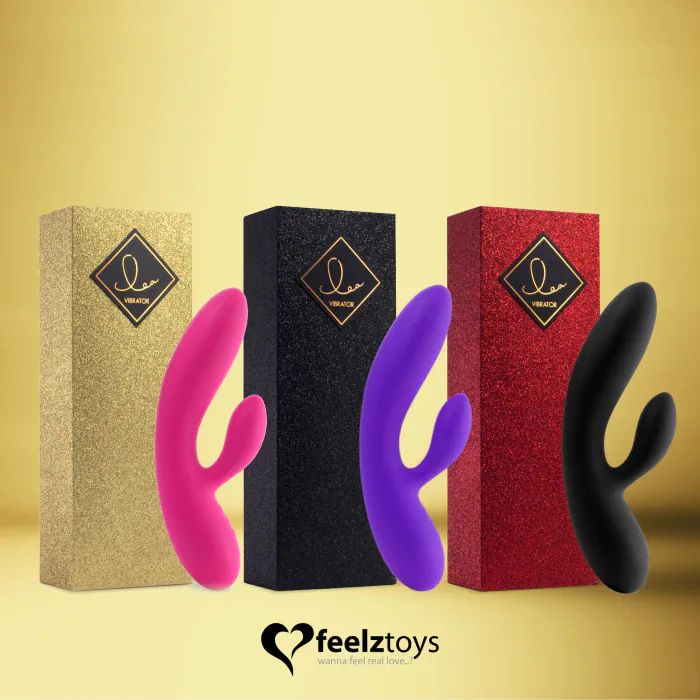 Гнучкий вібратор кролик FeelzToys Lea Rabbit Vibrator Rubine Red — фото 7