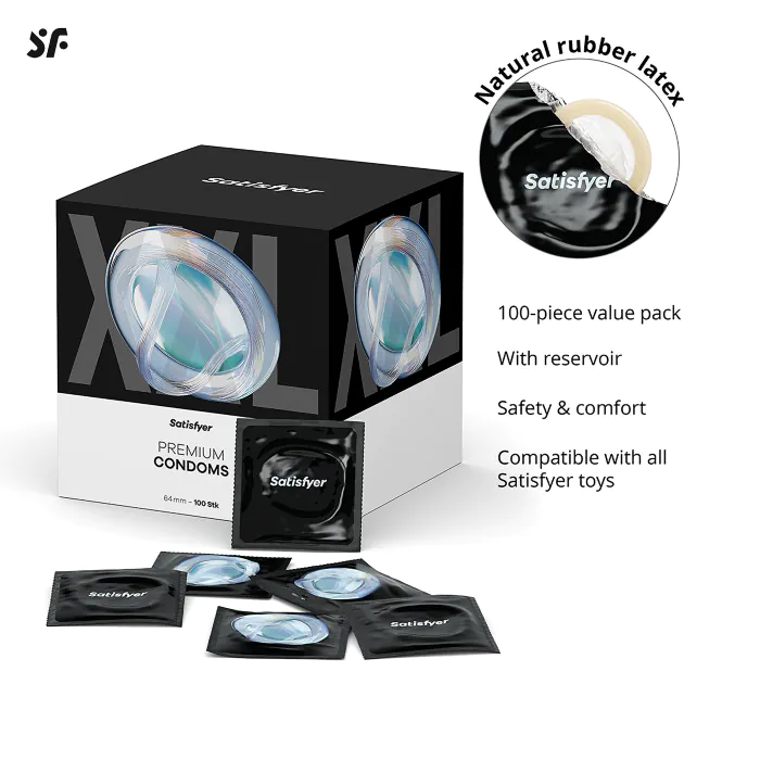 Презервативи Satisfyer Premium XXL 100 шт — фото 6