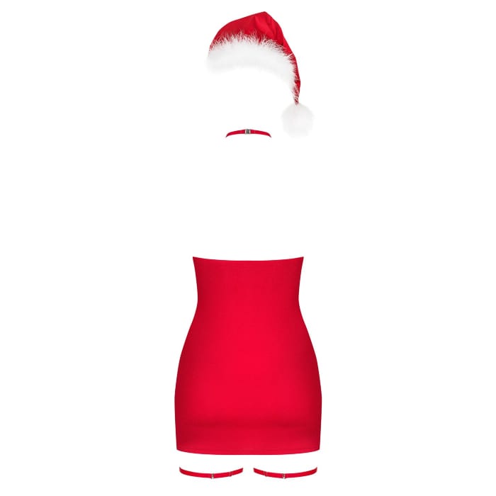 Сорочка Obsessive Kissmas chemise red — фото 9