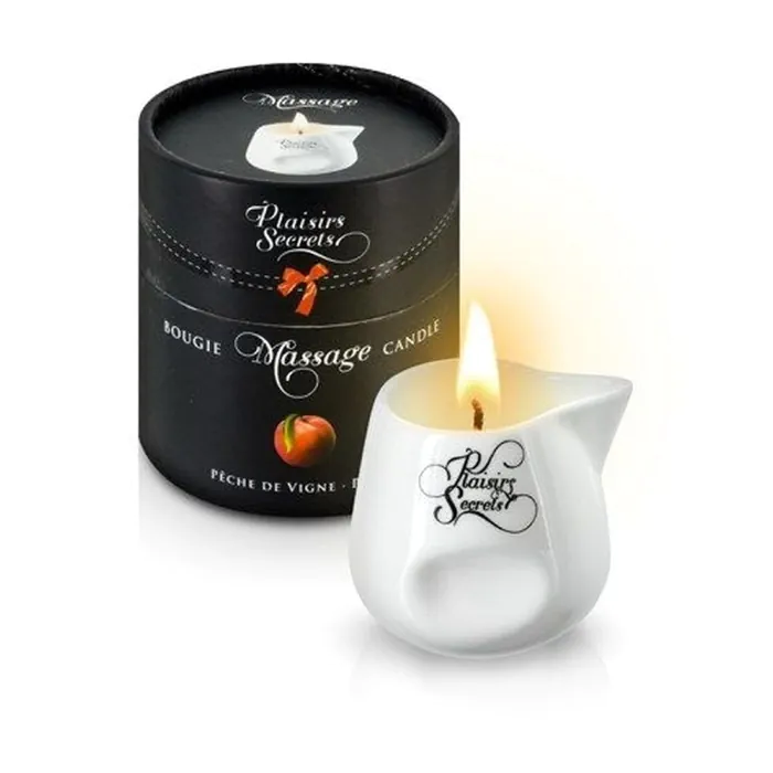 Масажна олія-свічка Plaisir Secret Peach 80 мл