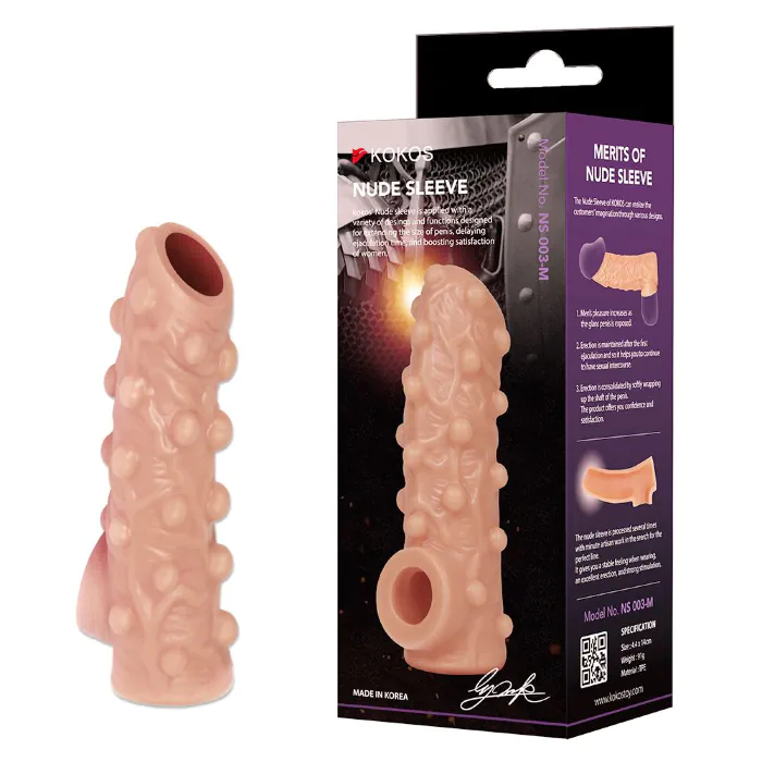 Насадка на член Kokos Nude Sleeve NS 003 M — фото 6