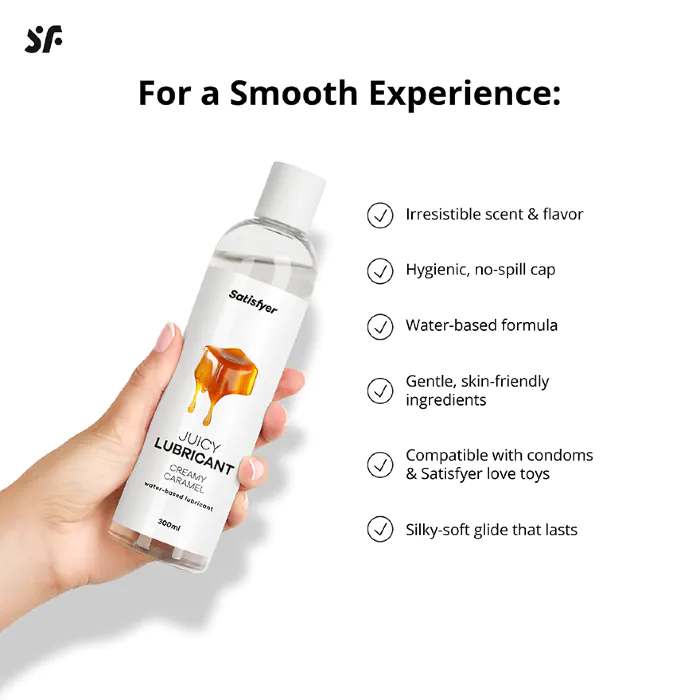 Лубрикант Satisfyer Juicy Lubricant Creamy Caramel 300 мл — фото 4