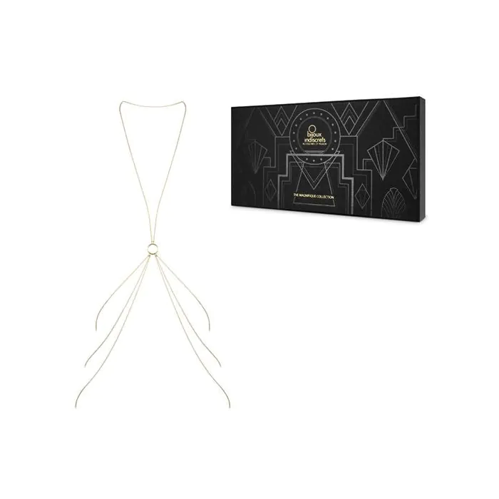 Ланцюжок для тіла Bijoux Indiscrets Magnifique 8 Body Chain - Gold — фото 4