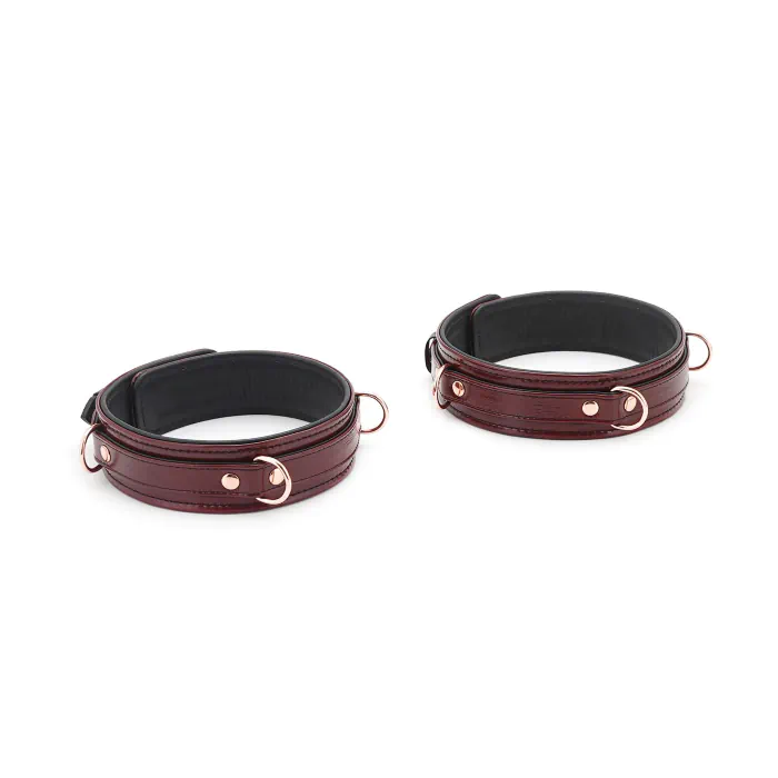 Фіксатори для стегон Liebe Seele Wine Red Thigh Cuffs S — фото 2