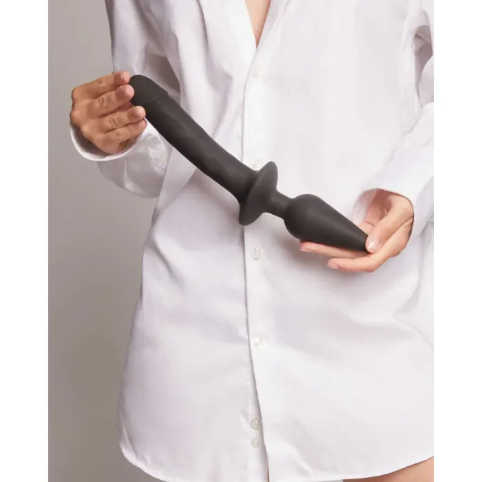 Анальна пробка з дилдо 2в1 Strap-On-Me Switch Plug-In Realistic Dildo Black XXL — фото 6