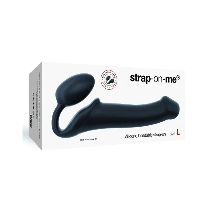 Безремневий страпон Strap-On-Me Black L — фото 3