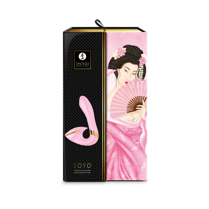 Вагінально-кліторальний вібратор Shunga Soyo Light Pink — фото 7