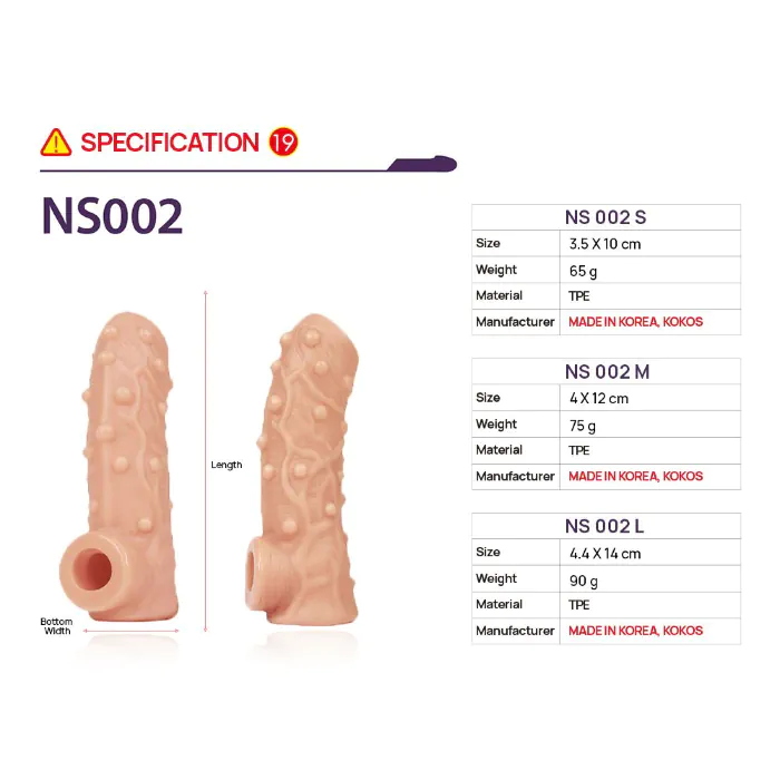 Насадка Kokos Nude Sleeve NS 002 M — фото 4