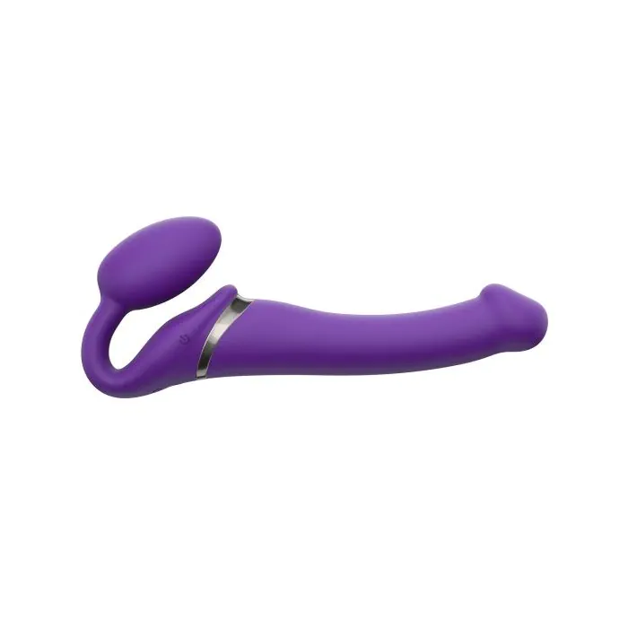 Страпон із вібрацією Strap-On-Me розмір M Violet — фото 7