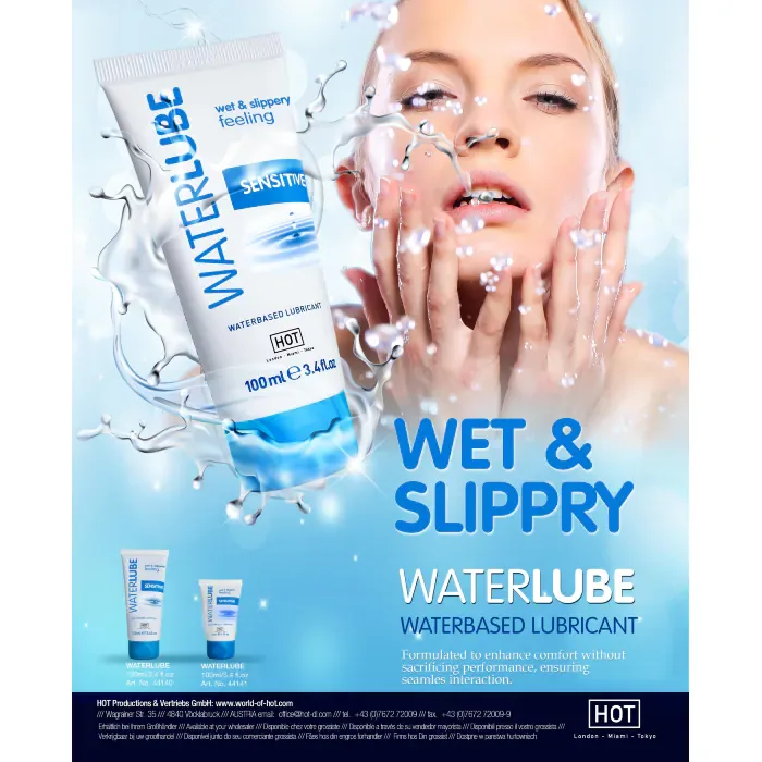 Лубрикант HOT Waterlube Sensitive Springwater 30 мл — фото 3