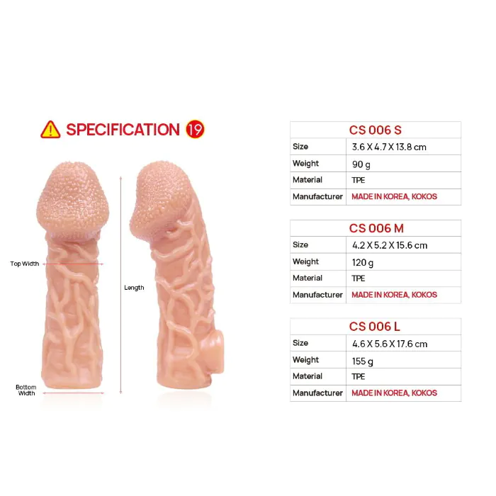 Насадка Kokos Cock Sleeve CS 006 L — фото 3