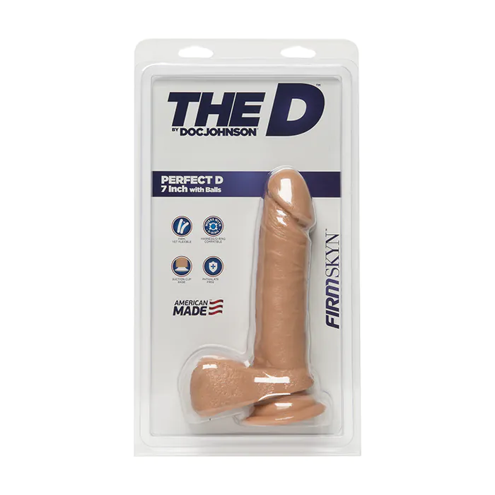 Фалоімітатор Doc Johnson Perfect D 7 Inch With Balls — фото 2