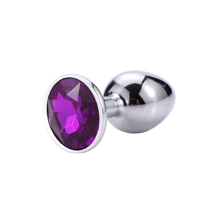 Анальна металева пробка Baby XXX розмір S з кристалом — фото 134