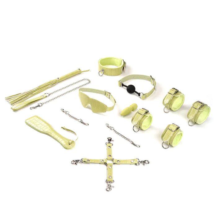 БДСМ-набір для початківців Liebe Seele Macaron 9pcs Bondage Kit-Melon