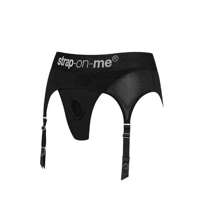 Трусики для страпона з підв’язками для панчіх Strap-On-Me Rebel Harness XS — фото 2