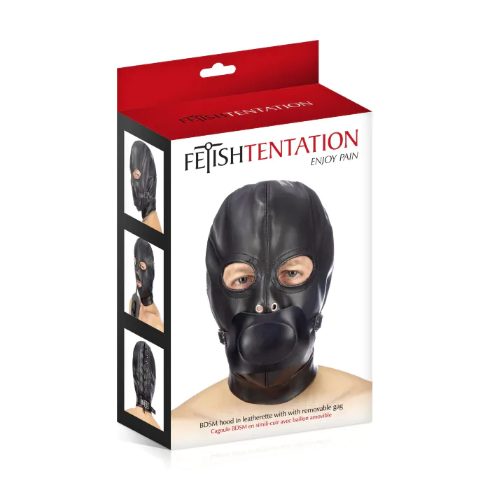 Каптур з кляпом Fetish Tentation Black — фото 5