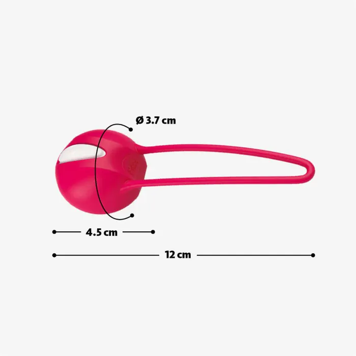 Вагінальна кулька Fun Factory Smartballs Uno White-India Red — фото 6