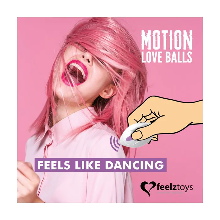 Вагінальні кульки з перловим масажем FeelzToys Motion Love Balls Foxy — фото 4
