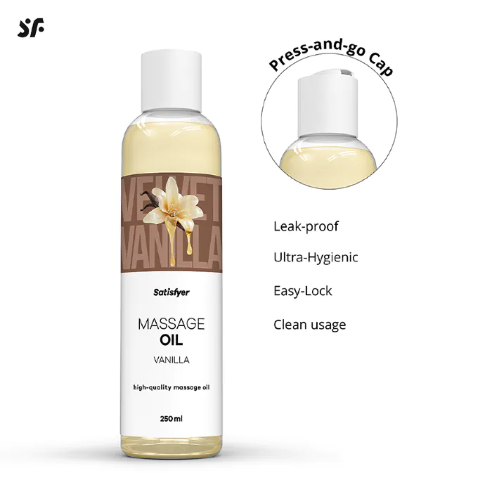 Масажна олія Satisfyer Massage Oil Vanilla 250 мл — фото 5
