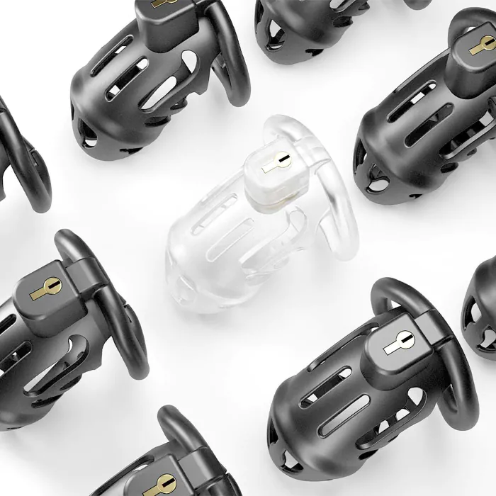 Клітка для пеніса Lockink Sevanda Plastic Chastity Cage Black — фото 13