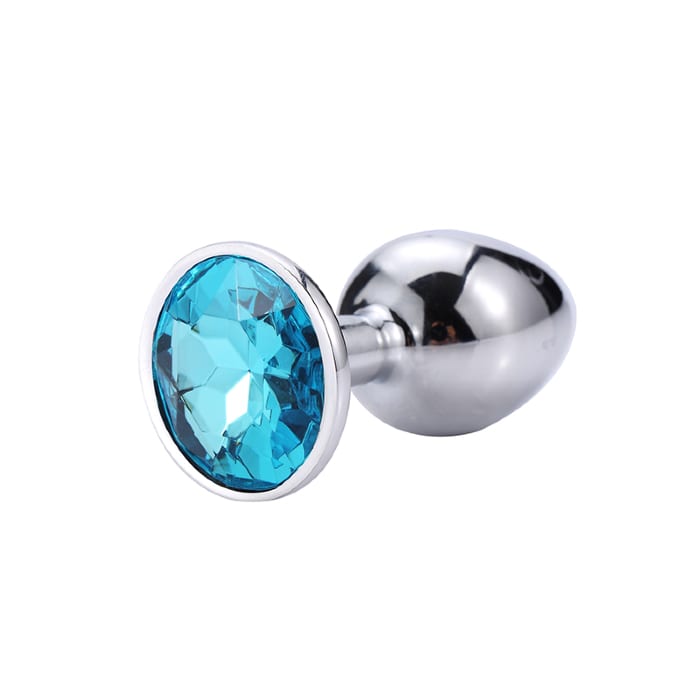 Анальна металева пробка Baby XXX розмір S з кристалом — фото 180