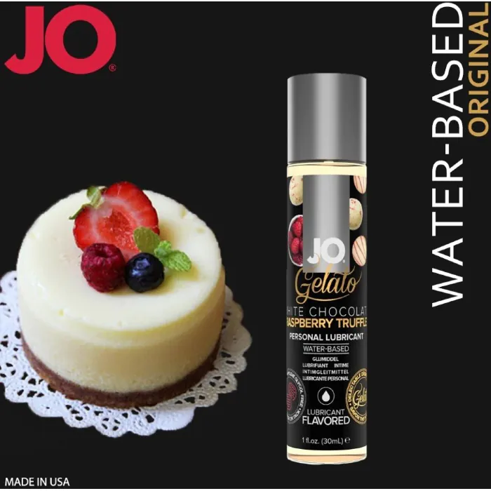 Лубрикант на водній основі JO Gelato White Chocolate Raspberry 120 мл — фото 3